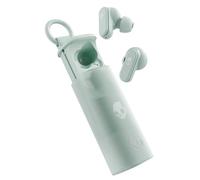 Skullcandy Dime Evo Wireless Earbuds, Bluetooth Headphones, Noise Isolating Fit, Up to 36 Hours Battery, Microphone for iPhone Android, Easy Carry with Clip-Anywhere Case - Preppy Sage