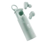 Skullcandy Dime Evo Wireless Earbuds, Bluetooth Headphones, Noise Isolating Fit, Up to 36 Hours Battery, Microphone for iPhone Android, Easy Carry with Clip-Anywhere Case - Preppy Sage