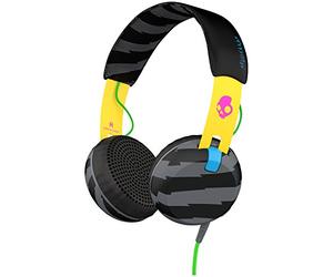 Skullcandy Grind Wired On-Ear Headphone with Taptech Playback Remote - Yellow/Black