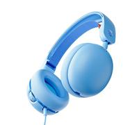 Skullcandy Grom Wired Over-Ear Volume-Limiting Audio Headphones - Surf Blue | Comfortable Fit, Foldable, Designed for Kids 6+, Travel Ready with 3.5mm AUX Plug, Built-In Microphone, Wired Connection