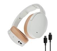 Skullcandy Hesh ANC Wireless Over-Ear Bluetooth Headphones with Extra USB-C Charging Cable, Active Noise Canceling, 22 Hrs Battery, Foldable Lightweight Design, Microphone iPhone Android - Mod White