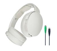 Skullcandy Hesh Evo Wireless Headphones and Extra Charging Cable, 36 Hours Battery, Microphone, Works with iPhone, Android and Bluetooth Devices, Bone