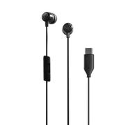 Skullcandy Jib USB-C Wired Earbuds with Noise Isolating Fit - True Black | Wired Connection, In-Ear earbuds, In-Line Microphone Call and Track Control for iPhone Android, Custom Fit with Ear Gel Sizes