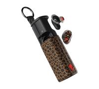 Skullcandy Method 360 ANC Wireless Earbuds, Sound by Bose, Bluetooth Headphones, Premium Noise Cancelling, Up to 40 Hrs Battery, Sweat and Water Resistant, Microphone for iPhone Android - Leopard