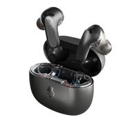 Skullcandy Rail ANC Wireless Earbuds, Bluetooth Headphones, Active Noise Cancelling, Up to 38 Hours Battery, Microphone for iPhone Android, Customizable via Skull-iQ App - True Black