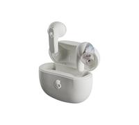 Skullcandy Rail Wireless Earbuds, Bluetooth Headphones, Noise Isolating Fit, Up to 42 Hours Battery, IP55 Sweat and Water Resistant, Microphone for iPhone Android - Bone