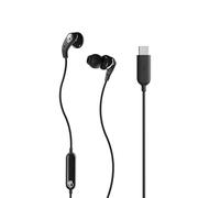Skullcandy Set USB-C Wired Earbuds with Noise Isolating Fit, In-Line Microphone Call and Track Control for iPhone Android, Ear Gel Sizes Included for Custom Fit - True Black