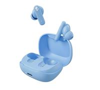 Skullcandy Smokin’ Buds Wireless Noise Isolating Earbuds - Preppy Blue | In-Ear Fit, Bluetooth, 20 Hours Battery, IPX4 Sweat and Water Resistant, Microphone for iPhone Android, Commuting, Studying