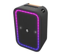 Skullcandy Stomp Wireless Bluetooth Portable Boombox Party Speaker, IPX7 Waterproof, 12 Hour Battery, True Wireless Stereo with LED Light Show and Carrying Handle - Black