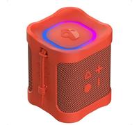 Skullcandy Terrain Mini 2 Wireless Bluetooth Speaker, IPX7 Water Resistant, 14H Battery, Multi-Link, LED Light Show, Lightweight & Portable (Red)