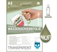 SKULLPAPER® Ultra Thin Water Decal Paper for Inkjet Printers Transparent for Ceramics Glass Candle Metal Plastic Model Making (A4-8 Sheets)