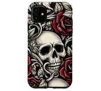 Skulls and Roses Gothic Floral Case for iPhone 11