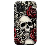 Skulls and Roses Gothic Floral Case for iPhone 11 Pro