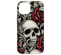 Skulls and Roses Gothic Floral Case for iPhone 14