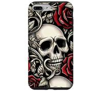 Skulls and Roses Gothic Floral Case for iPhone 7 Plus/8 Plus