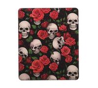Skulls And Roses Mouse Pad – Gaming Computer Keyboard Mat, Desk Gaming Mouse Pads, Laptop Pad Desk, Premium Keyboard Pad.Easy To Slide, Portable.