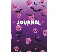 Skulls & Bats Halloween Journal: 7x10" ruled lined notebook, with a soft paperback cover, use as a notepad, memo book, great for adults, teens, ... supplies, note taking and use in the office