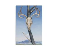 Skulls By Georgia O'Keeffe Painter Artwork Poster Gifts Canvas Painting Wall Art Decorative Picture Prints Modern Decor 24x36inch(60x90cm)