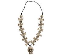 Halloween Skeleton Gothic Scary Fancy Dress Creepy Skull Necklace
