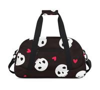 Skulls Day Of The Dead Style Gym Bag Sports Duffle Bag Weekend Sleepover Duffel Bags Small Travel Tote for Overnight Workout Gymnastics Dance Ballet, Skulls Fun Design, 18.9 x 8.7 x 10.6 in, Duffel