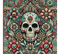 Skulls & Flowers - A Mexican Gothic Artist's Companion: Blank Space for Drawing, Doodling, and Creative Exploration