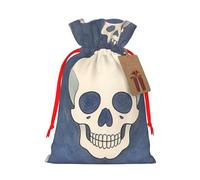 skulls Gift Bag with Handles and tag, Perfect for Christmas, Birthday, Wedding or Daily Gift - (M)