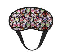 Skulls Sleep Masks Silky Eye Cover Soft Satin Blindfold Elastic Strap Night Eye Shade for Women Men