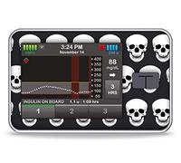 Skulls - Sticker Skin for Tandem t:Slim X2 Insulin Pump Color Schwarz