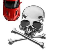 Skulls Stickers - Gothic Auto Skeleton Decoration | Crossbones Sticker, Skull Emblem Badge for Car Motorcle Truck | Pirate Laptop Decals, Automotive Tail Decor for Sedan