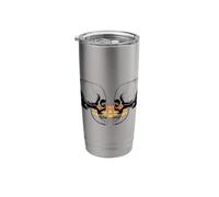 Skulls Tattoo Face Off Flag Stainless Steel Insulated Tumbler