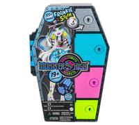 Monster High Doll and Fashion Set, Frankie Stein with Dress-Up Locker and 19+ Surprises, Skulltimate Secrets, HKY62