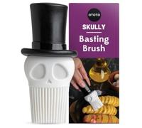 Skully Basting Brush by OTOTO - Silicone Pastry Brush, Gothic Kitchen Accessories - Kitchen Gift, Kitchen Gadgets, Funny Gifts, Unique Gifts