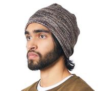Skully Beanie Hat for Men & Women, Lightweight Knitted and Fitted Fisherman Cap Made Tight and Breathable Dark Brown