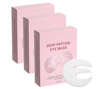 Skulpta Eye Mask, Deep Peptide Collagen Eye Mask, Under Eye Patches for Dark Circles and Puffy Eyes, Three-Piece Design Covers Entire Eye Area (3boxes)