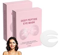 Skulta Deep Peptide Collagen Eye Mask, 5 Pairs Collagen Eye Patches,Under Eye Masks for Dark Circles and Puffy Eyes,Three-Piece Design Covers the Entire Eye Area for Fine Lines & Eye Bags (10 Pairs)