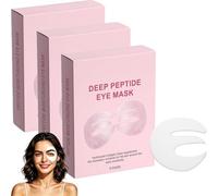 Skulta Deep Peptide Collagen Eye Mask, 5 Pairs Collagen Eye Patches,Under Eye Masks for Dark Circles and Puffy Eyes,Three-Piece Design Covers the Entire Eye Area for Fine Lines & Eye Bags (15 Pairs)