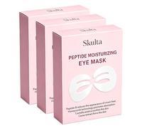 Skulta Deep Peptide Collagen Eye Mask, Three-Piece Design Covers the Entire Eye Area, Suitable for Under-Eye Areas, Eyelids, Eyebrows, Crow's Feet, and Eye Bags (3pcs)
