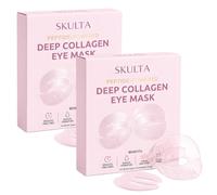 Skulta Deep Peptide Eye Mask, Hydrogel Under Triple Collagen Eyes Masks, 360° Full Eye Coverage, Firming & Hydrating Skin, For Puffiness, Dark Circles & Fine Lines (2PCS)