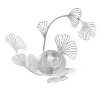 Skultuna - BK.FLWR Candle Holder, Silver plated Brass - Silver Plated Brass