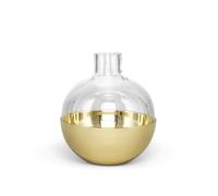Skultuna - Pomme Vase & Candle Holder Small, Brass/Glass - Brass