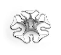 Skultuna - Rose Candlestick, Silver Plated Brass - Silver