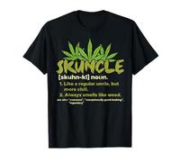 Skuncle Uncle Weed Cannabis Funny 420 THC Stoner Men Gift T-Shirt
