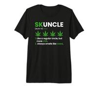 Skuncle Weed Smoker Marijuana Lover Uncle 420 Premium T-Shirt