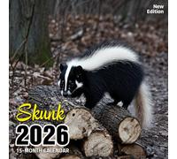 Skunk 2026 Calendar: Cute and quirky creatures with unexpected charm