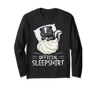 Skunk Animal Official Sleepshirt Pajamas Nightgown Long Sleeve T-Shirt