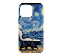Skunk Art Starry Night Animal Skunk Lover Case for iPhone 14 Pro Max