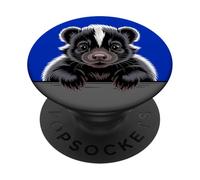 Skunk Funny Cute Peeking Animal Lover PopSockets Adhesive PopGrip