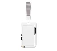 Skunk Id Badge Holder with Detachable Neck Strap, Waterproof Vertical Name Card Holders, for Nurse Students Teachers Staff