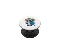 Skunk in Shark Costume Animal Lover PopSockets Adhesive PopGrip