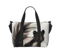 Skunk Printed Travel Duffel Bag for Men Women Shoulder Weekender Overnight Bags for for Beach Swim Sports Gym